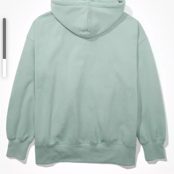 NWT AE Oversized Zip-Up Hoodie MEDUIM COLOR GREEN - Picture 2 of 9